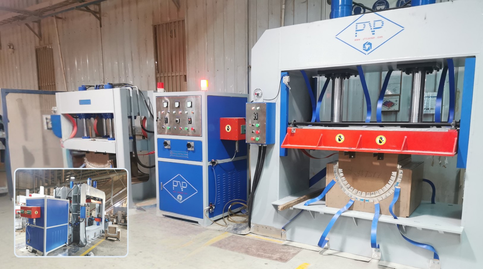 Máy ép cong cao tần Phú Vinh Phi