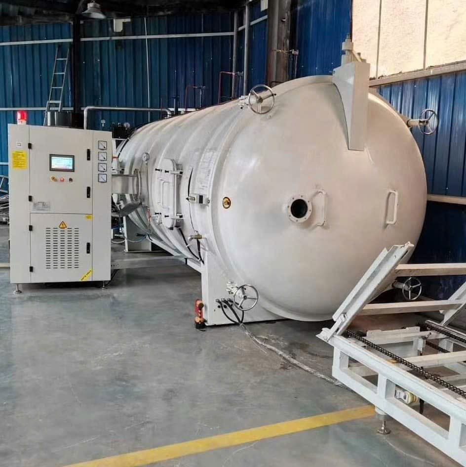 High-frequency drying kiln in production facility