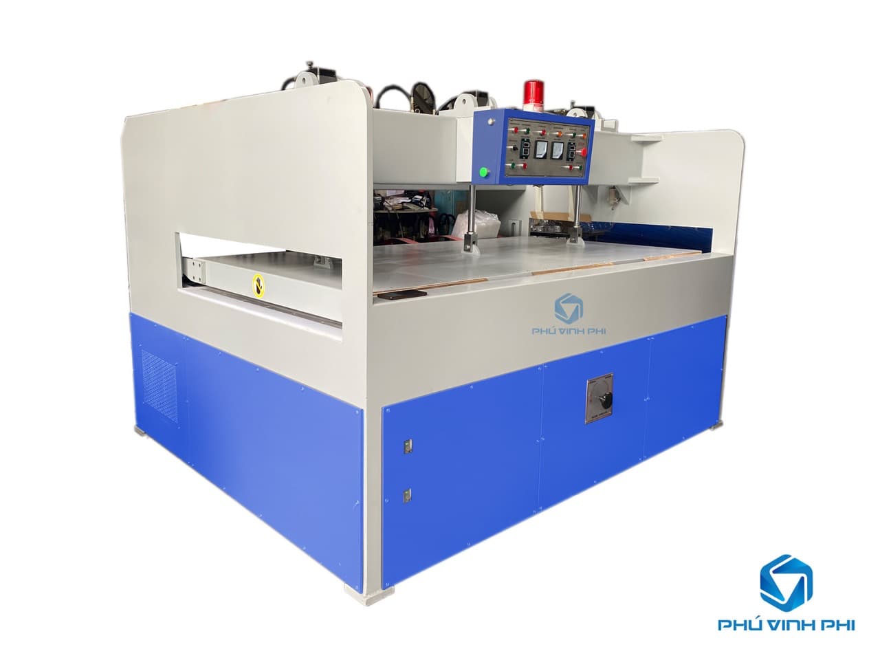 Horizontal high-frequency press bonding wooden panels