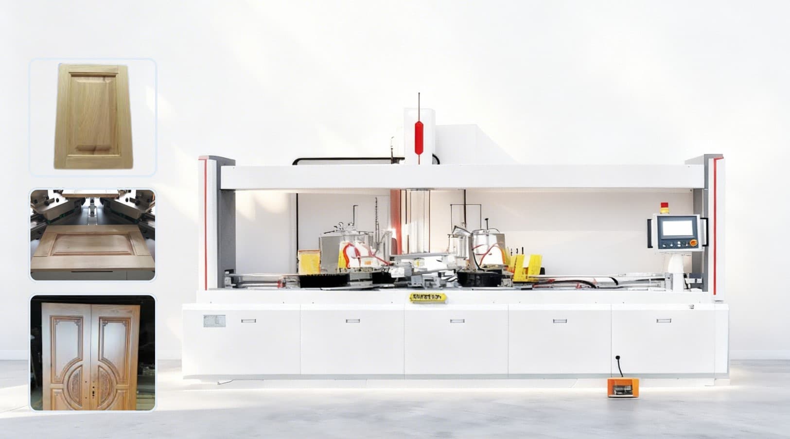 High frequency cabinet door making machine