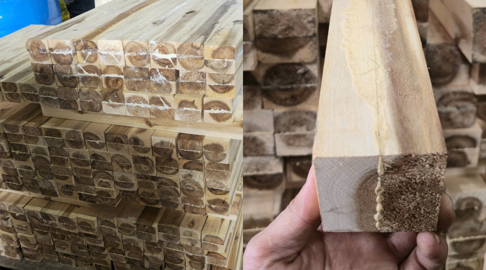 Máy ép nghiêng cao tần Phú Vinh Phi - ứng dụng ép chân bàn